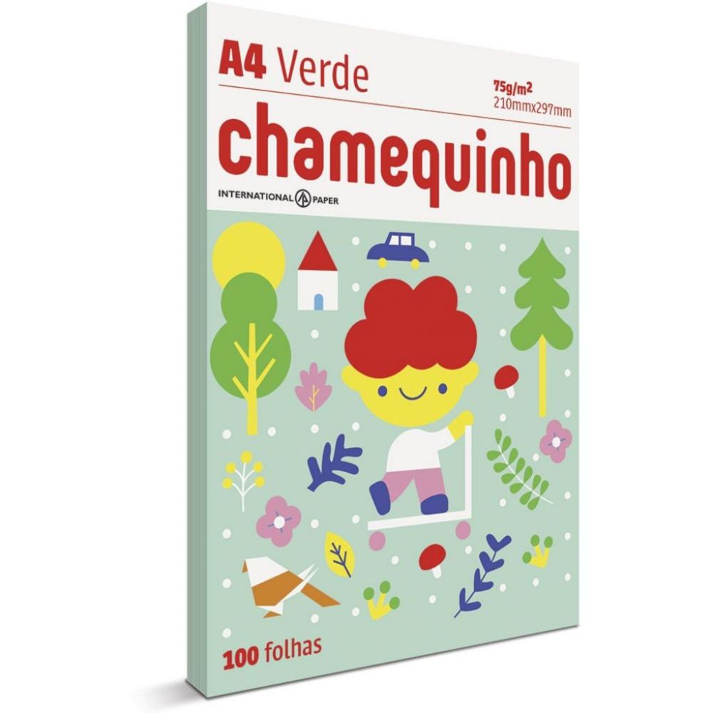 Papel Sulfite A4 Chamequinho 75g 100 Folhas Chamex 7688