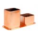 Porta Canetas E Clips Metalizado Rose Gold (Dello) 1