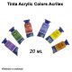 Tinta Acrílica Acrylic Colors 20ml (Acrilex) 1